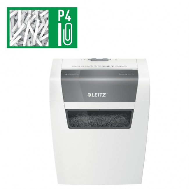 Leitz IQ Home Shredder, P4, 6 sheets, 15 l garbage can