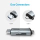 UNITEK R1010A card reader USB 3.2 Gen 1 (3.1 Gen 1) Type-A/Type-C Grey UNITEK R1010A card reader USB 3.2 Gen 1 (3.1 Gen 1) Type-A/Type-C Grey