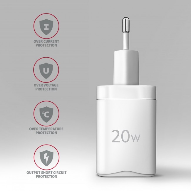 Axagon ACU-PQ20W mobile device charger Universal White AC Fast charging Indoor Axagon ACU-PQ20W mobile device charger Universal White AC Fast charging Indoor