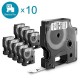 DYMO D1 Multipack - 9mm x 7m - Black auf White