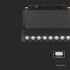 Rail luminaire 48V V-TAC 10W LED SMART WiFi TRACKLIGHT 3in1 Black VT-3610 2700K-6400K 900lm