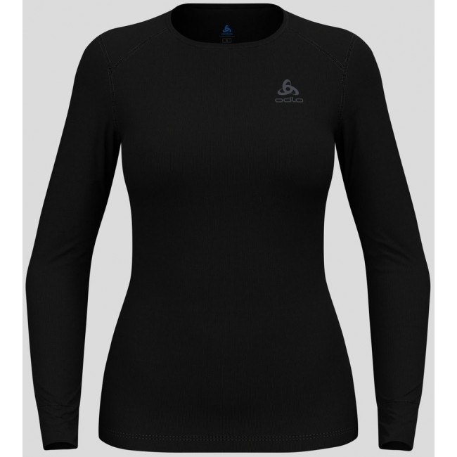 Odlo BL TOP crew neck l/s ACTIVE WARM ECO women's T-shirt, size S, black Odlo BL TOP crew neck l/s ACTIVE WARM ECO women's T-shirt, size S, black