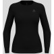 Odlo BL TOP crew neck l/s ACTIVE WARM ECO women's T-shirt, size S, black Odlo BL TOP crew neck l/s ACTIVE WARM ECO women's T-shirt, size S, black