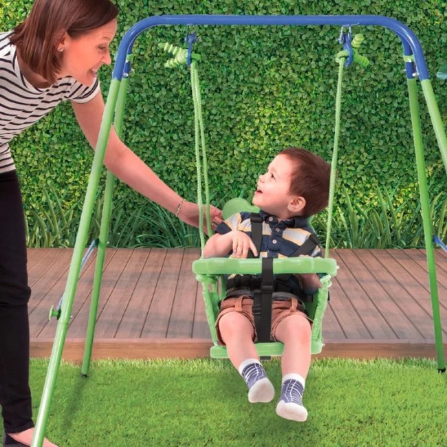 Extralink BLACK FOREST STELAZOWA HUSTAWKA KUBELKOWA DLA MALYCH DZIECI 116x140x123CM CD-S006