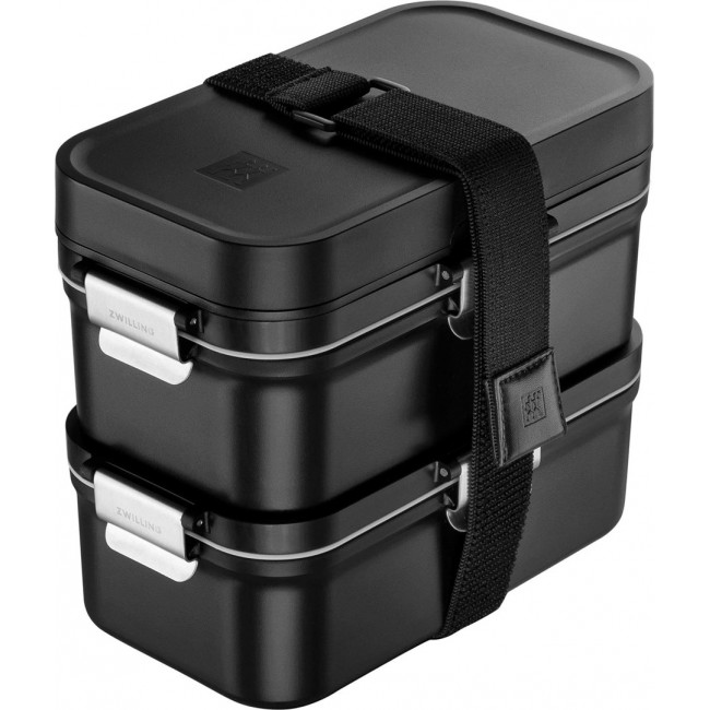 ZWILLING FRESH & SAVE 2 Vacuum Lunch Boxes, Black