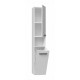 Bathroom cabinet NEL III 31x30x174 cm, white, glossy Bathroom cabinet NEL III 31x30x174 cm, white, glossy