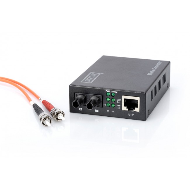 Digitus Gigabit Media Converter, RJ45 / ST Digitus Gigabit Media Converter, RJ45 / ST