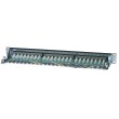 Intellinet Patch Panel, Cat6, FTP, 24-Port, 1U, Shielded, 90 Top-Entry Punch-Down Blocks, Black