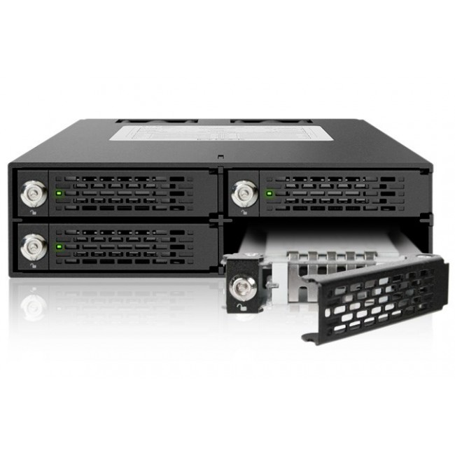 Icy Dock MB994TK-B drive bay panel Storage drive tray Black, Silver