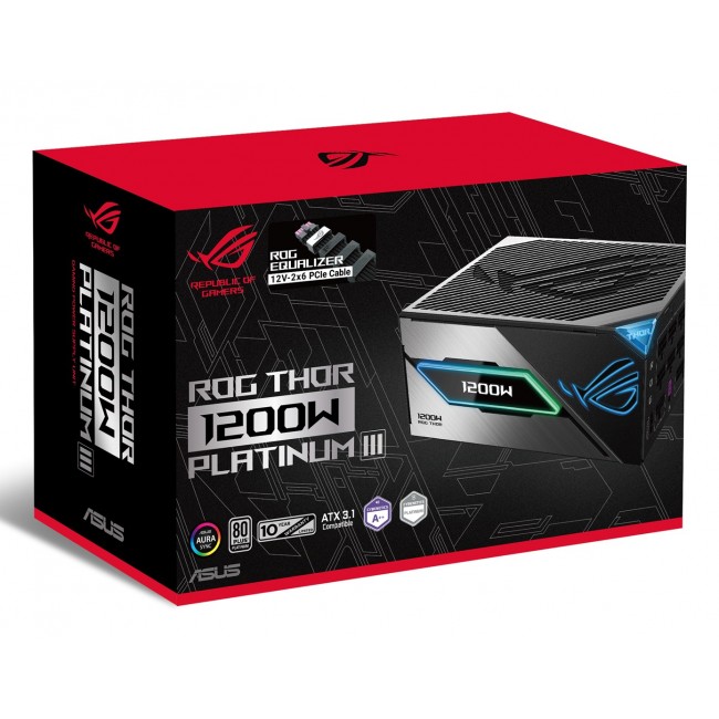 ASUS ROG -THOR-1200P3-GAMING-E power supply unit 1200 W 24-pin ATX ATX Black