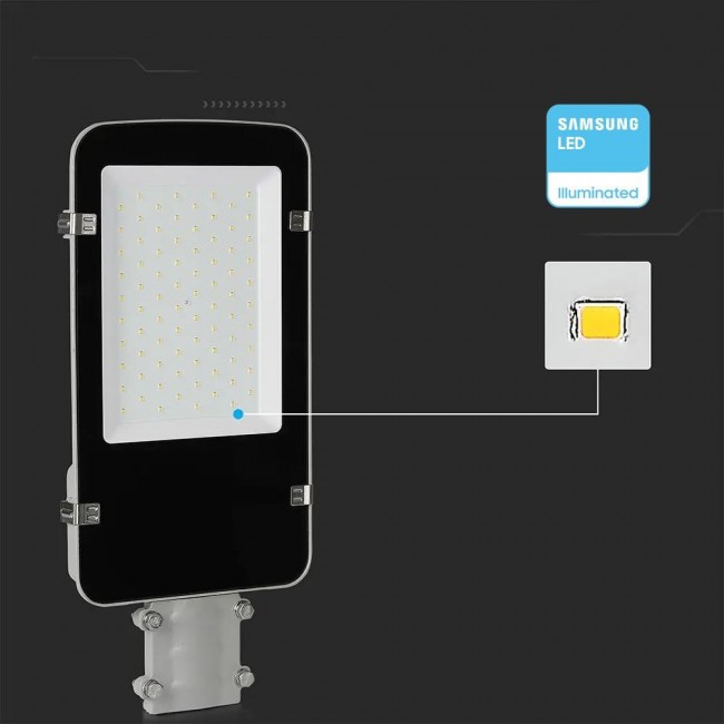 LED street luminaire V-TAC VT-50ST 50W SAMSUNG CHIP 4000K 5000lm (SKU 215271) Grey LED street luminaire V-TAC VT-50ST 50W SAMSUNG CHIP 4000K 5000lm (SKU 215271) Grey