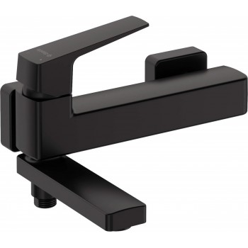 Wall-mounted bathtub mixer - with folding spout