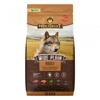 WOLFSBLUT Wide Plain Horse - dry dog food - 12,5kg