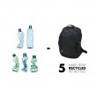 DICOTA Eco backpack Black Foam, Polyethylene terephthalate (PET) DICOTA Eco backpack Black Foam, Polyethylene terephthalate (PET)