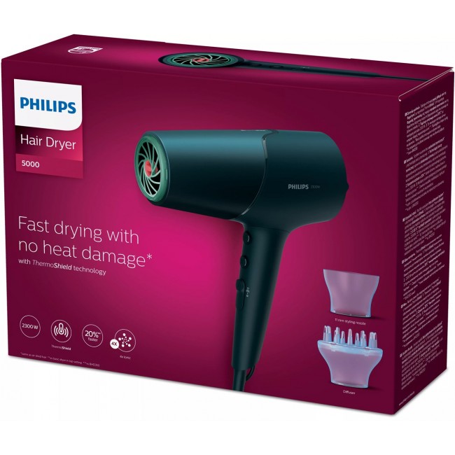 Philips 5000 series BHD512/00 hair dryer 2300 W Navy Philips 5000 series BHD512/00 hair dryer 2300 W Navy