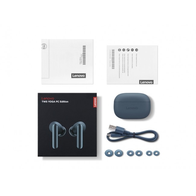 Lenovo TWS Yoga PC Edition Headset True Wireless Stereo (TWS) In-ear Calls/Music Bluetooth Teal Lenovo TWS Yoga PC Edition Headset True Wireless Stereo (TWS) In-ear Calls/Music Bluetooth Teal