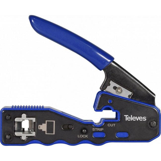 Crimping machine for RJ45 connectors with automatic cutting Televes 209802 Crimping machine for RJ45 connectors with automatic cutting Televes 209802