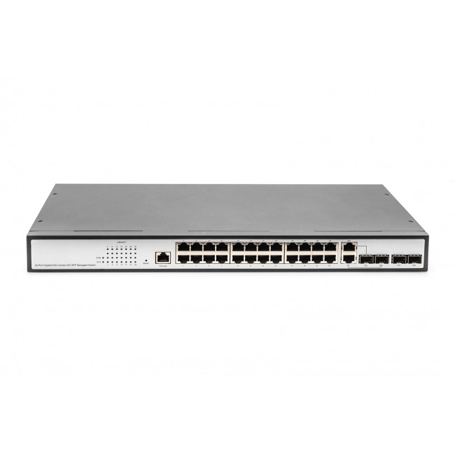 Digitus 24-Port Gigabit Switch, 19 Inch, Managed, 2 Uplinks