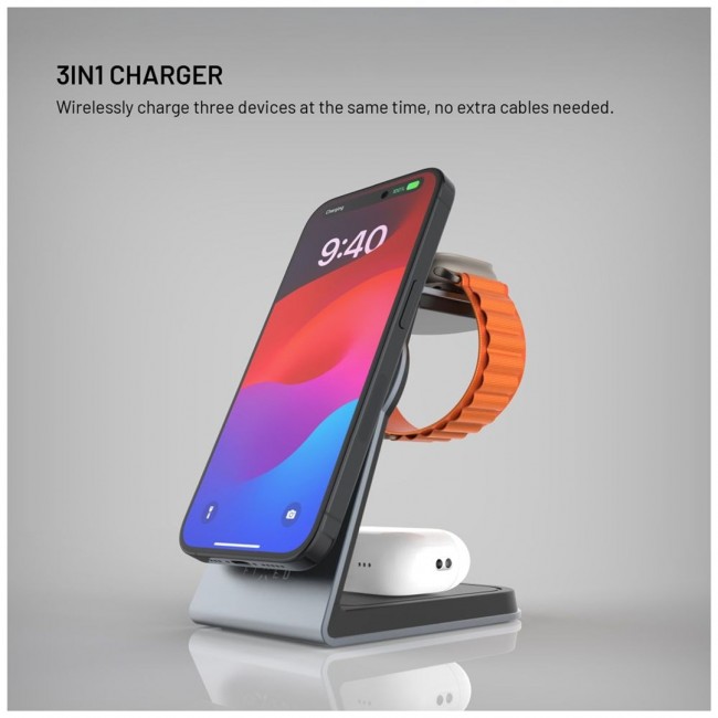 FIXED MagPowerstation Alu, space gray