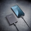 Intenso MW5000 Magnetic Power Bank 5000 mAh MagSafe Compatible, 15W Wireless Charging, 20W USB-C PD, Slim & Compact Tested in Germany Gray