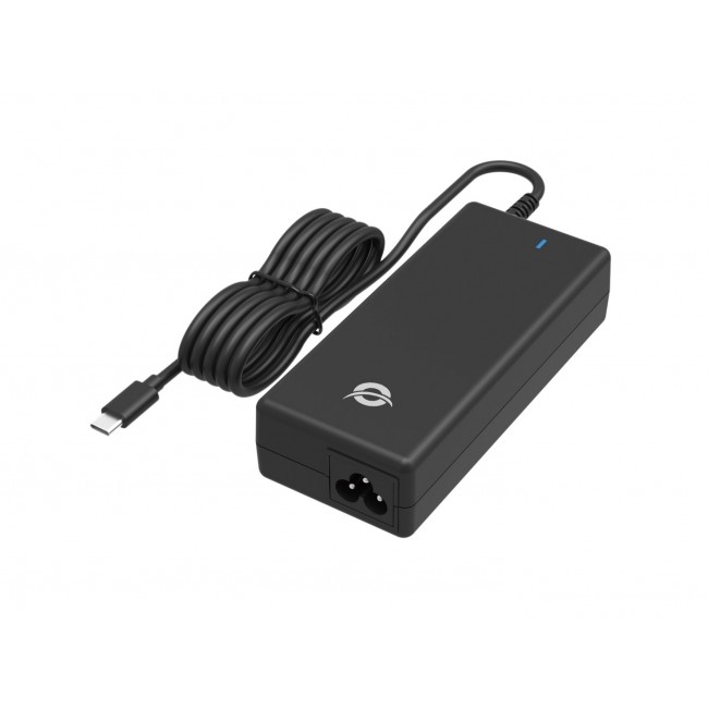 Conceptronic OZUL03BUK 100W GaN Desktop USB PD Charger, Built-in USB-C Cable, UK plug