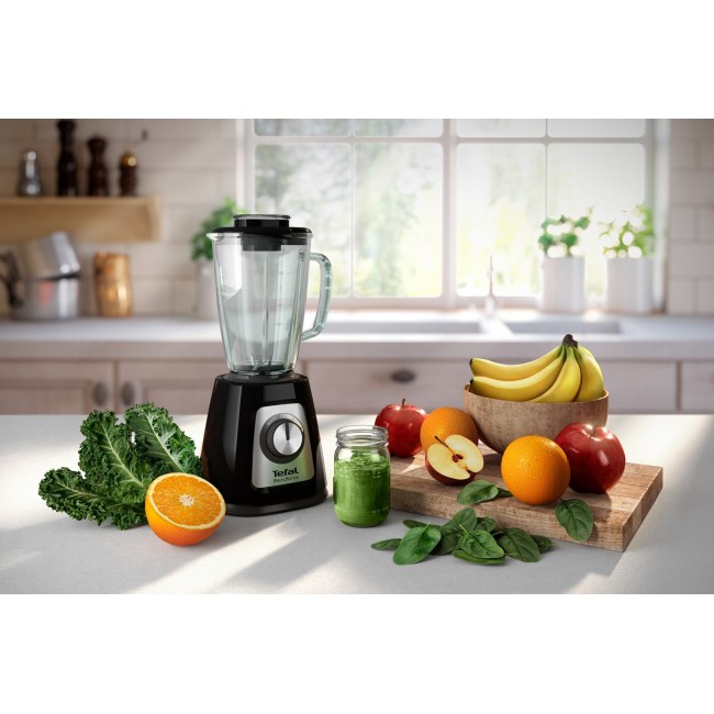 Tefal BlendForce II BL4358 blender 1.25 L Tabletop blender 800 W Black, Brushed steel Tefal BlendForce II BL4358 blender 1.25 L Tabletop blender 800 W Black, Brushed steel