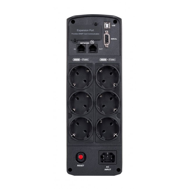 CyberPower CP1600EPFCLCD uninterruptible power supply (UPS) Line-Interactive 1.6 kVA 1000 W 6 AC outlet(s) CyberPower CP1600EPFCLCD uninterruptible power supply (UPS) Line-Interactive 1.6 kVA 1000 W 6 AC outlet(s)