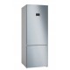 Bosch Serie 4 KGN56XLEB fridge-freezer Freestanding 508 L E Stainless steel