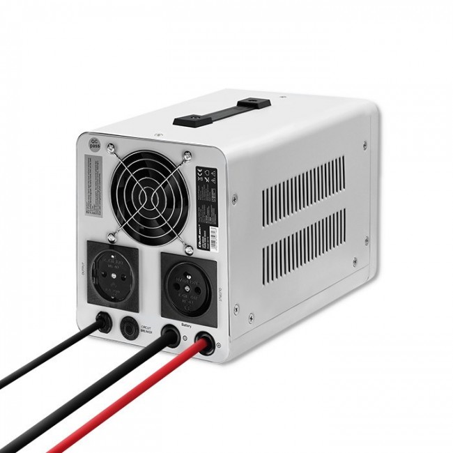 Qoltec 50716 Uninterruptible power supply Pure Sine Wave UPS | 500VA | 350W | constant phase | Grey