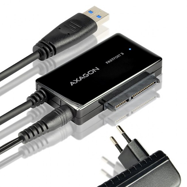AXAGON ADSA-FP3 FASTPort3 Adapter, USB3.0, HDD/SSD/ODD, SATA 6G - Power Adapter AXAGON ADSA-FP3 FASTPort3 Adapter, USB3.0, HDD/SSD/ODD, SATA 6G - Power Adapter
