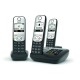 Gigaset A690A Trio Analog/DECT telephone Caller ID Black