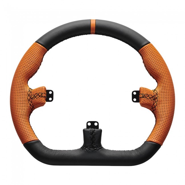Asetek SimSports GT - rim - closed D, black and orange