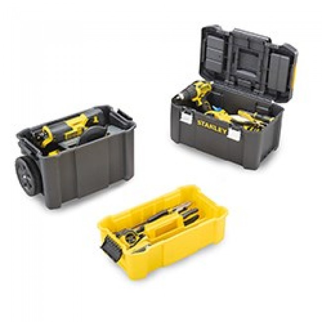 Stanley Essential Tool hard case Plastic Grey, Yellow