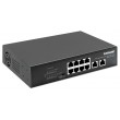 Intellinet 8-Port Gigabit Ethernet PoE+ Switch with 2 RJ45 Gigabit Uplink Ports, IEEE 802.3at/af Power over Ethernet (PoE+/PoE) Compliant, 120 W, Endspan, Desktop (WITH C14 2 PIN POWER CORD) Intellinet 8-Port Gigabit Ethernet PoE+ Switch with 2 RJ45 Gigabit Uplink Ports, IEEE 802.3at/af Power over Ethernet (PoE+/PoE) Compliant, 120 W, Endspan, Desktop (WITH C14 2 PIN POWER CORD)