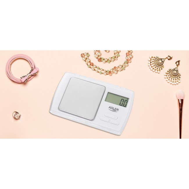 Adler AD 3161 kitchen scale White Rectangle Electronic personal scale Adler AD 3161 kitchen scale White Rectangle Electronic personal scale