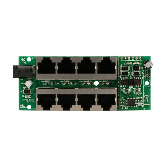 Extralink Gigabit PoE Injector 4 Portowy Active, 4 ports Gigabit 802.3at/af, Mode A