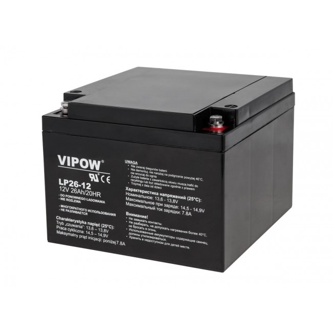 Gel Battery VIPOW 12V 26Ah