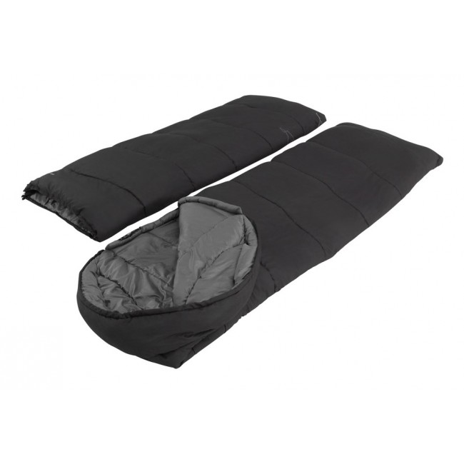 Easy Camp 240209 sleeping bag Adult Microfibre, Oxford, Polyester Black