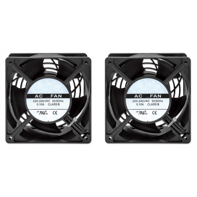 Intellinet 2-Fan Ventilation Unit for 19