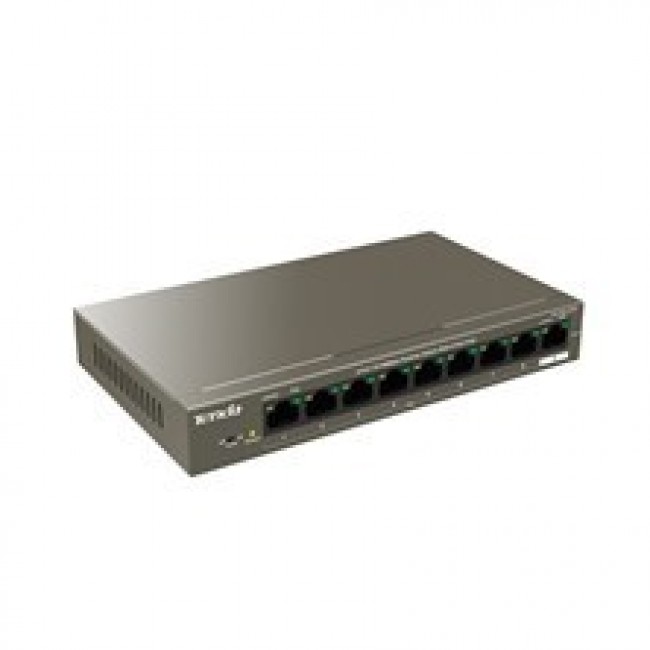 Tenda TEF1109P-8-102W network switch Fast Ethernet (10/100) Power over Ethernet (PoE) Metallic