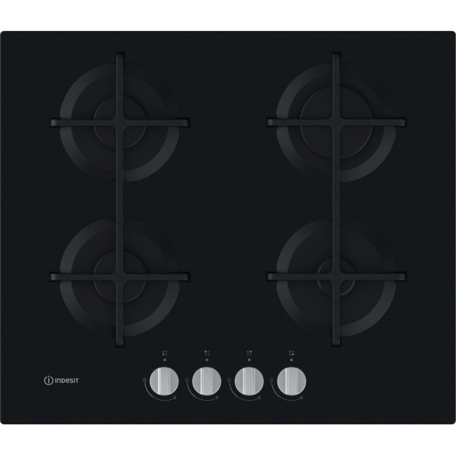 Indesit ING 61T/BK Black Built-in 59 cm Gas 4 zone(s)