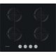 Indesit ING 61T/BK Black Built-in 59 cm Gas 4 zone(s)