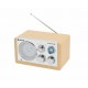 Denver TR-63LW radio Personal Analog Bamboo, Silver Denver TR-63LW radio Personal Analog Bamboo, Silver