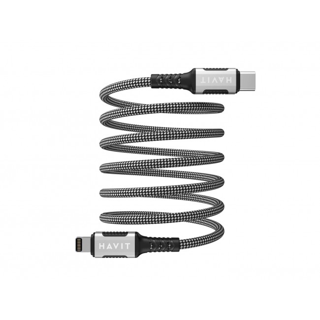 Havit CB6298 - Magnetic USB type C-Lightning cable, 1 m (black) Havit CB6298 - Magnetic USB type C-Lightning cable, 1 m (black)