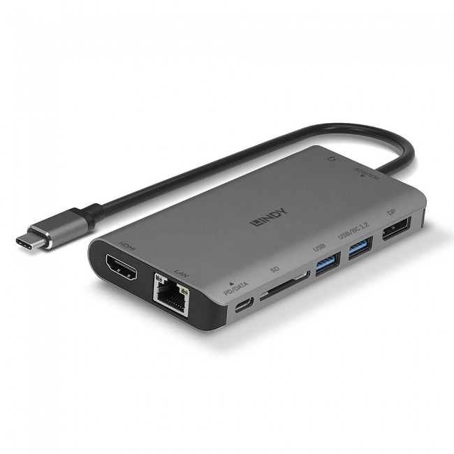 Lindy DST-Mini XT, USB-C Laptop Mini Docking Station with Single Display (4K) or Dual Display (Full HD) and 100W Pass-Through Charging Lindy DST-Mini XT, USB-C Laptop Mini Docking Station with Single Display (4K) or Dual Display (Full HD) and 100W Pass-Through Charging