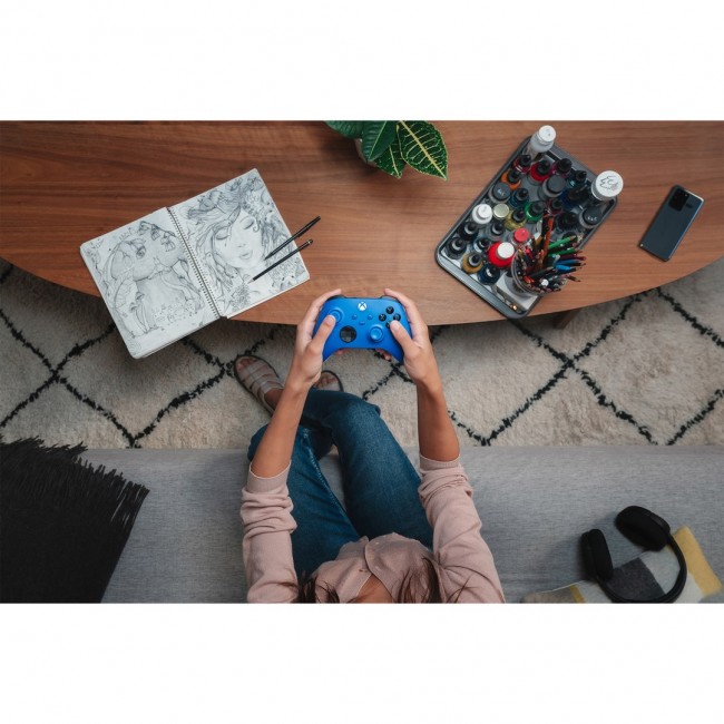Microsoft Xbox Wireless Controller Blue, White Bluetooth/USB Gamepad Analogue / Digital Android, PC, Xbox One, Xbox One S, Xbox One X, Xbox Series S, Xbox Series X, iOS Microsoft Xbox Wireless Controller Blue, White Bluetooth/USB Gamepad Analogue / Digital Android, PC, Xbox One, Xbox One S, Xbox One X, Xbox Series S, Xbox Series X, iOS