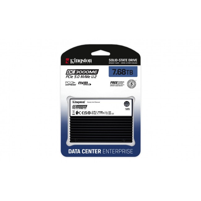 Kingston Technology 7.68TB DC3000ME U.2 PCIe 5.0 NVMe TCG Opal Enterprise SSD Kingston Technology 7.68TB DC3000ME U.2 PCIe 5.0 NVMe TCG Opal Enterprise SSD