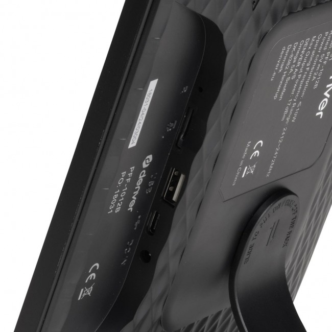 Denver PFF-1012 digital photo frame Black 25.6 cm (10.1 Denver PFF-1012 digital photo frame Black 25.6 cm (10.1