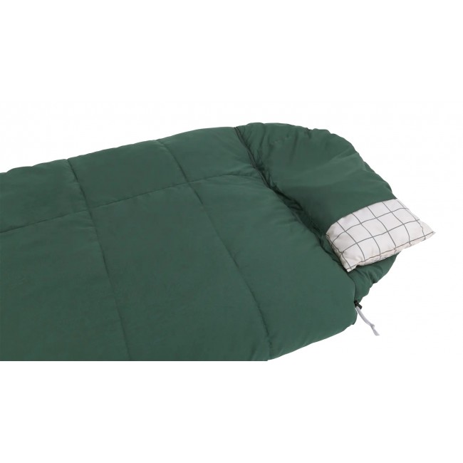 Outwell Camper Prime Adult Semi-rectangular sleeping bag Cotton, Polyester Green