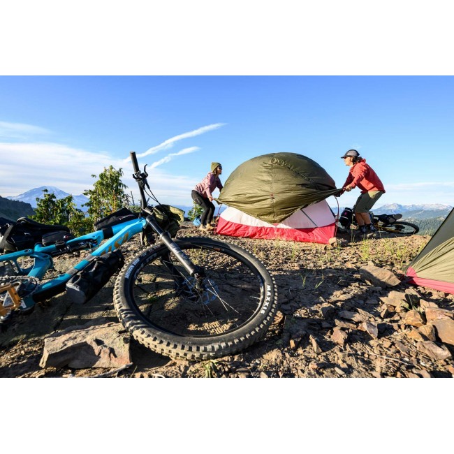 MSR Hubba Hubba Bikepack 2 person(s) Green, Red, White Ridge tent